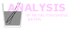 Analysis of Metal Finishing Baths